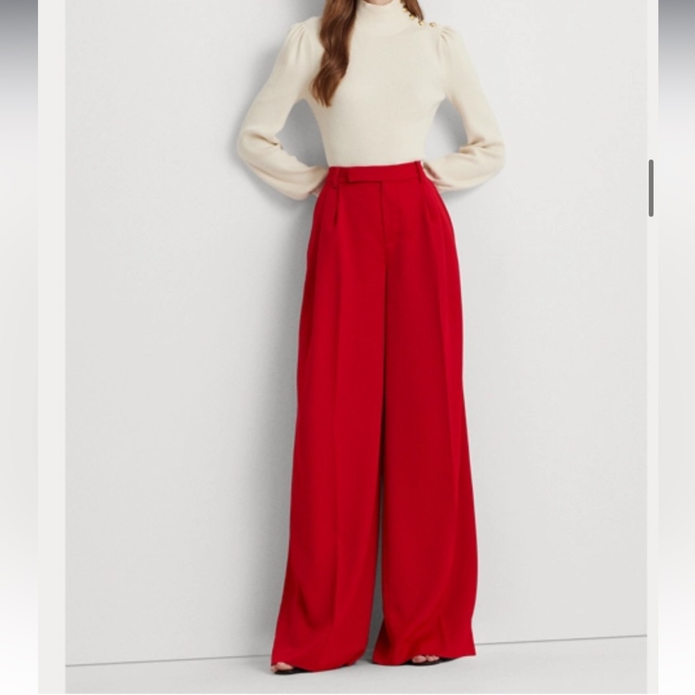 NWT Lauren by Ralph Lauren 16 Red Pants